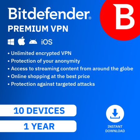Bitdefender Premium VPN 10 Devices 1 Year